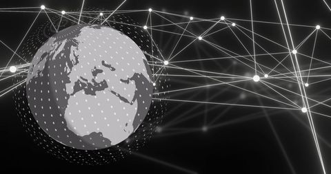 Global Network Connection with Digital Data Visualization - Download Free Stock Images Pikwizard.com