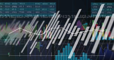 Digital Interface Displaying Dynamic Financial Data Analysis - Download Free Stock Images Pikwizard.com