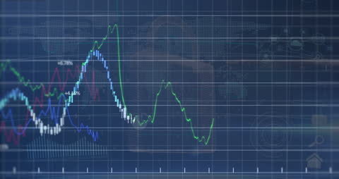 Global Financial Data Display with World Map and Security Overlay