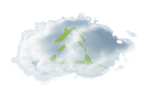 transparent cloud with houses digital overlay design - Download Free Stock Videos Pikwizard.com