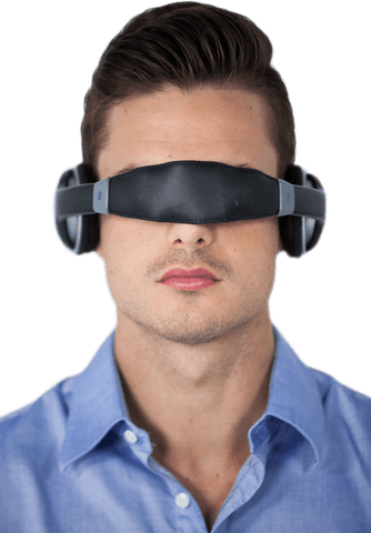 Man Wearing Transparent 3D Virtual Reality Glasses - Download Free Stock Videos Pikwizard.com
