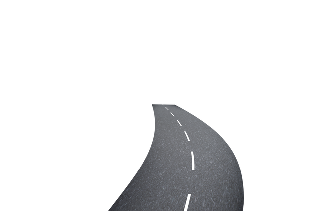 Curved Road Isolated on Transparent Background - Download Free Stock Videos Pikwizard.com