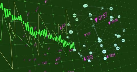 Global Financial Data Network with Digital Connections - Download Free Stock Images Pikwizard.com