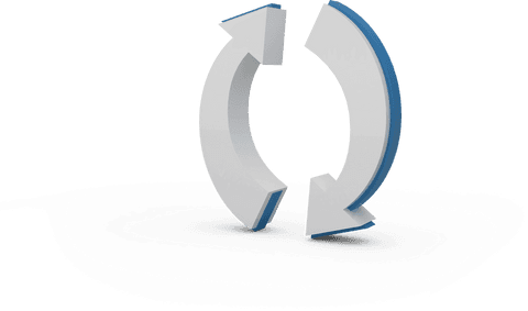 transparent 3d circular arrows symbolizing reload or refresh - Download Free Stock Videos Pikwizard.com