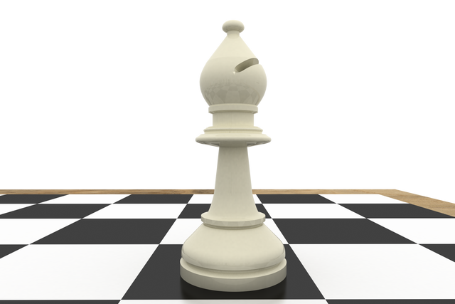 Transparent Background White Bishop on Chess Board - Download Free Stock Videos Pikwizard.com