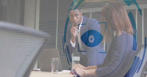 Professional collaboration on data analytics in business setting