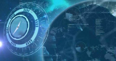 Innovative Digital Data Processing Around Globe - Download Free Stock Images Pikwizard.com