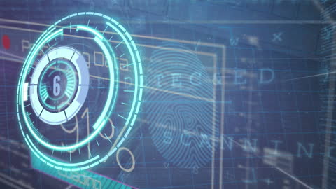 Futuristic Cyber Security Countdown Animation