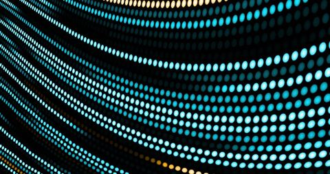 Hypnotic Blue and Yellow Dotted Light Trails in Motion - Download Free Stock Images Pikwizard.com