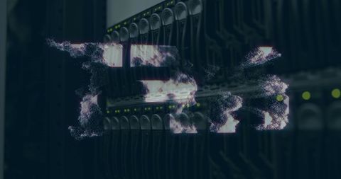 NFT Text Overlay on Server Room Background - Download Free Stock Images Pikwizard.com