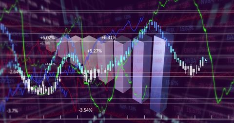 Financial Data Analysis with Dynamic Graphs and Charts - Download Free Stock Images Pikwizard.com