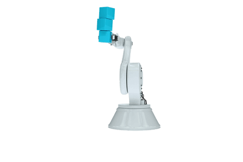 robotic arm holding blue cubes on transparent background - Download Free Stock Videos Pikwizard.com