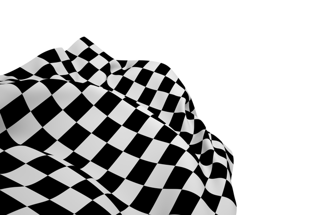 Waving Black and White Checkered Flag on Transparent Background - Download Free Stock Videos Pikwizard.com