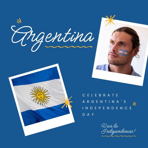 Argentina Independence Day Celebration with Flag and Patriotic Spirit - Download Free Stock Templates Pikwizard.com