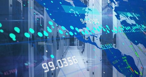 Data Center Servers with Global Network Overlay