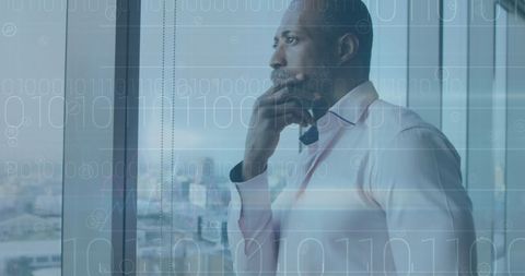 Thoughtful Businessman Contemplating Financial Data - Download Free Stock Images Pikwizard.com