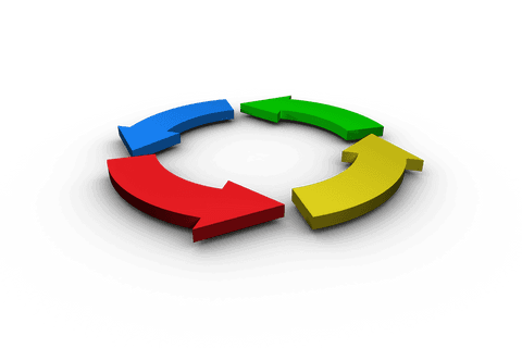 circular arrow cycle transparent infographic icon - Download Free Stock Videos Pikwizard.com