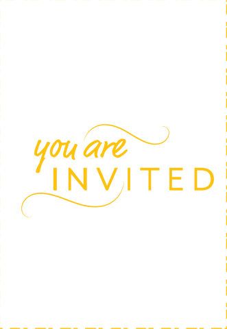 elegant invitation text with orange pattern on transparent background - Download Free Stock Videos Pikwizard.com