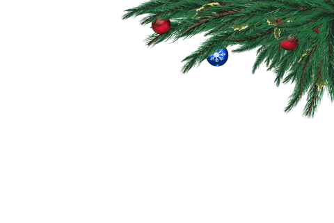 transparent fir branch with festive baubles and ornaments - Download Free Stock Videos Pikwizard.com