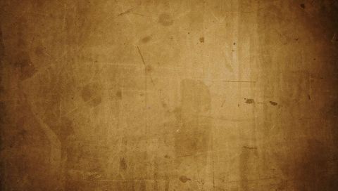 Aged parchment texture showing creases, stains and grunge scratches for vintage design