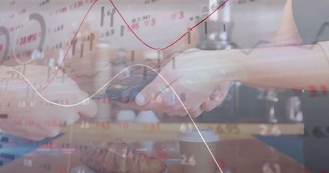 Digital finance graphic with contactless payment integration