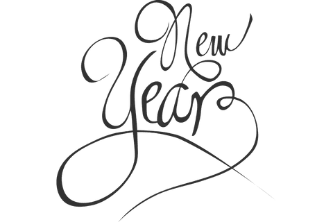 stylish handwritten new year text on transparent background - Download Free Stock Videos Pikwizard.com