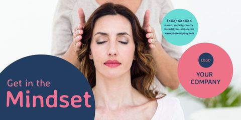 Woman Meditating for Wellness Campaign Promotion - Download Free Stock Templates Pikwizard.com
