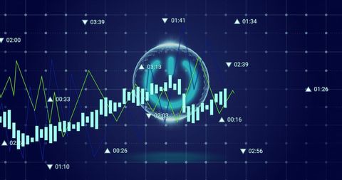 Dynamic Graphs Showing Stock Market Trends - Download Free Stock Images Pikwizard.com