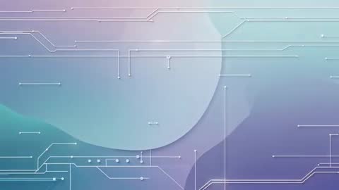 Abstract Futuristic Circuit Board with Neon Gradient