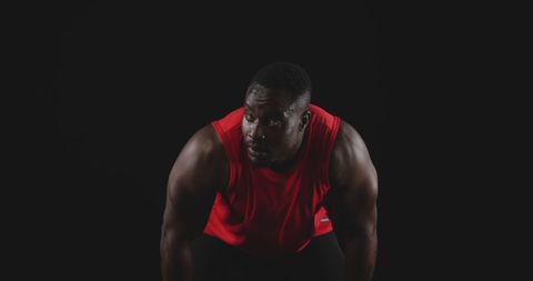 African American Athlete Taking a Break Post-Workout - Download Free Stock Images Pikwizard.com