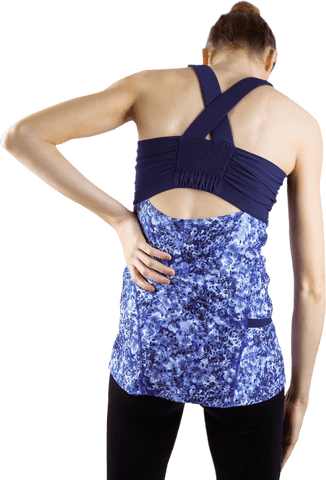 Athlete in Pain with Sportswear on Transparent Background