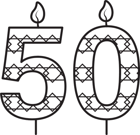Transparent Birthday Candle Illustrating Number 50 - Download Free Stock Videos Pikwizard.com