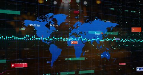 Global Data and Networking Interface Design - Download Free Stock Images Pikwizard.com