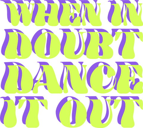 psychedelic neon typographic inspiration dance quote - Download Free Stock Videos Pikwizard.com