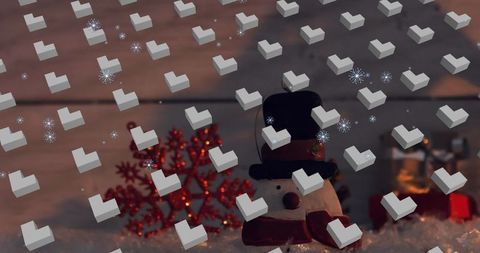 Festive Snowman Ornament on Cozy Winter Windowsill