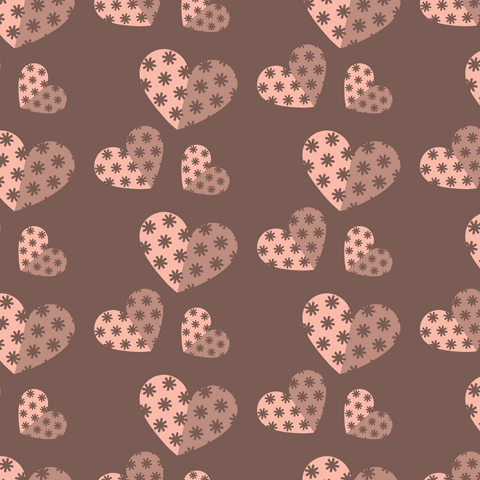 transparent pink heart pattern background with brown details - Download Free Stock Videos Pikwizard.com