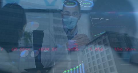 Masked Professional Analyzing Advanced Financial Data