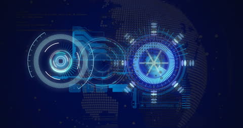 Futuristic Technology Concept with Digital Interface