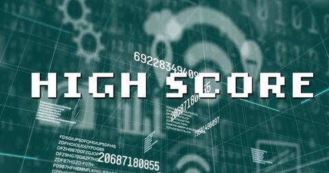 Tech-Savvy Data Processing High Score Concept - Download Free Stock Images Pikwizard.com