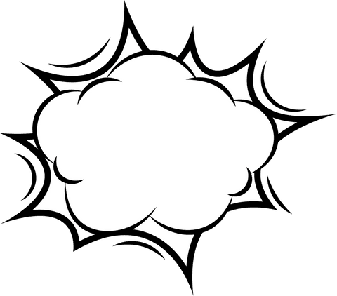 explosion cloud icon on transparent background for vector projects - Download Free Stock Videos Pikwizard.com
