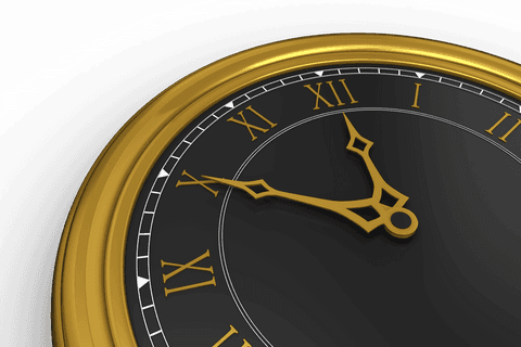transparent black and gold clock face with roman numerals - Download Free Stock Videos Pikwizard.com