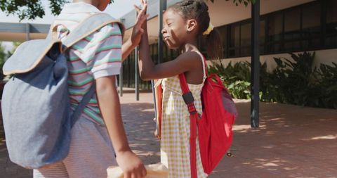 Energetic School Celebration Among Friends