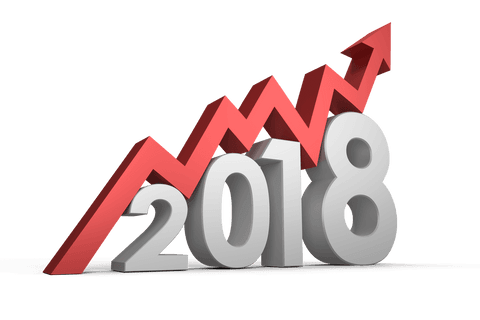 transparent 3d 2018 with upward arrow graph representation - Download Free Stock Videos Pikwizard.com