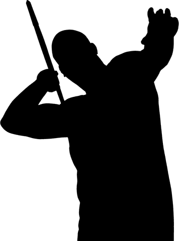 Silhouette of Athlete with Javelin on Transparent Background - Download Free Stock Videos Pikwizard.com