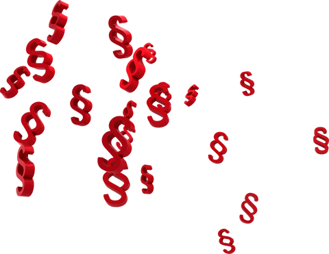 floating red section symbols on transparent background - Download Free Stock Videos Pikwizard.com