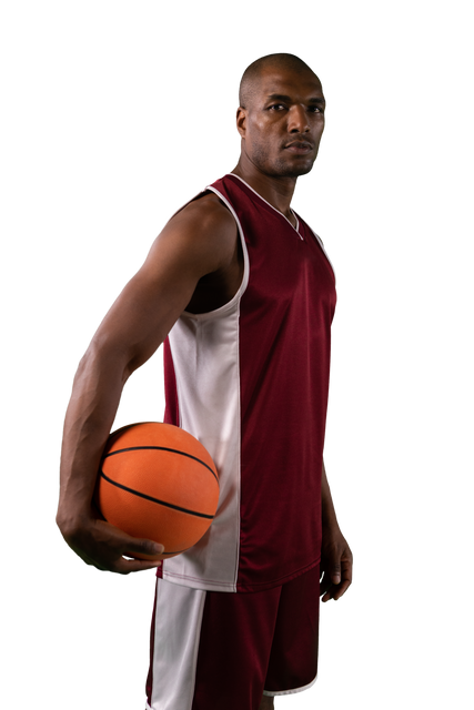 Transparent African American Basketball Player Holding Ball - Download Free Stock Videos Pikwizard.com