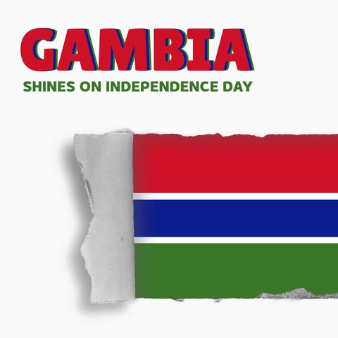 Celebrating Gambia's Independence Day with Vibrant Colors - Download Free Stock Templates Pikwizard.com