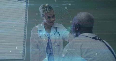 Doctor Conducts Patient Exam for Health Evaluation in Clinic