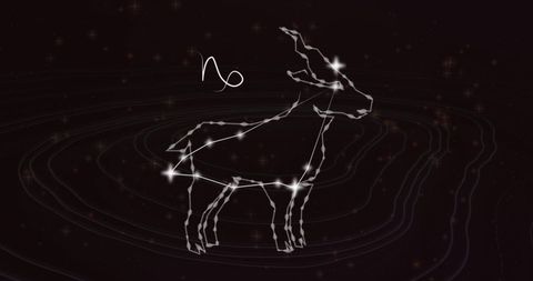 Glowing Capricorn Constellation in Night Sky - Download Free Stock Images Pikwizard.com