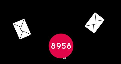 Rising Email Notifications with Minimalist Icons Representing Communication Overload - Download Free Stock Images Pikwizard.com